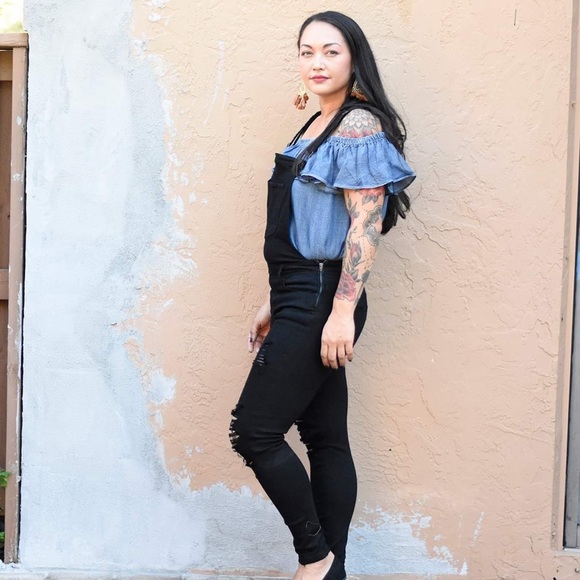 Black Overalls - Picture 2 of 3